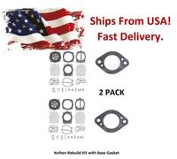 Keihin Cdk 2 Doppio Carburatore Ricostruzione Kit + Base Guarnizione per