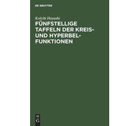 Keiichi Hayashi Fünfstellige Taffeln der Kreis- und Hyperbelf (Copertina rigida)