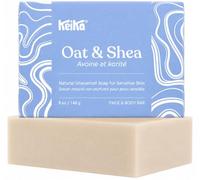 Keika Sapone per neonati all'avena e al karité, senza profumo, per eczema, psoriasi, viso, corpo, neonati, bambini, adolescenti, uomini e donne con pelle sensibile, 150 ml