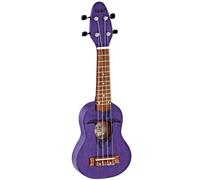 Ortega Guitars Sopranino Tiny Ukulele - Keiki K1 Series - Incisione Sea Turtle - viola (K1-PUR)