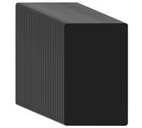 KEILEOHO 150 Pezzi Biglietti da Visita in Alluminio Nero, Biglietti da Visita Metallizzati, per Ufficio, Fai da Te, Incisione Laser, 86 x 54 x 0,21 mm