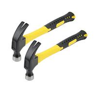 KEILEOHO 2 martelli da carpentiere da 226,8 g, 27,5 cm, in acciaio curvo, 0,25 kg, per uso interno ed esterno