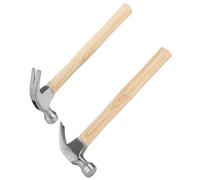 KEILEOHO Martello da carpentiere con manico in legno, 0,5 kg, martello da carpentiere con manico in legno, per riparazioni domestiche, fai da te, 2 pezzi