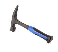 KEILEOHO Martello da roccia opaco da 907,2 ml con manico antiscivolo, martello da geologo in acciaio da 30 cm, martello da muratura forgiato a goccia