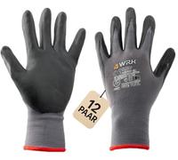 KEILOR SHIELD ACTIVE - 12 paia di guanti da lavoro robusti in nitrile con rivestimento in microschiuma, taglia 10 (XL) - unisex, antiscivolo, traspiranti e precisi, per officina, costruzione