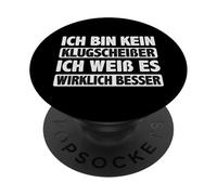 Kein Klugscheißer Weiß Es Wirklich Besser Detti Divertenti PopSockets PopGrip Adesivo