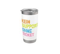Kein Support Ohne Ticket No Ticket No Support Job IT Admin Bicchiere termico in acciaio inox doppia parete