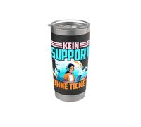 Kein Support Ohne Ticket No Ticket No Support Job IT Admin Bicchiere termico in acciaio inox doppia parete
