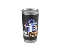 Kein Support Ohne Ticket No Ticket No Support Job IT Admin Bicchiere termico in acciaio inox doppia parete