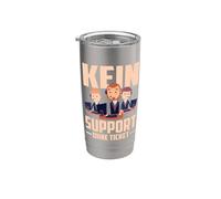 Kein Support Ohne Ticket No Ticket No Support Job IT Admin Bicchiere termico in acciaio inox doppia parete