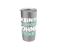 Kein Support Ohne Ticket No Ticket No Support Job IT Admin Bicchiere termico in acciaio inox doppia parete