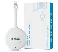 KEINONE Proiettore wireless USB Smart Board, KEINONE Tap per display, mirroring schermo 4K, ricevitore video e audio, supporto per laptop, PC, i-Pad, tablet (per smartphone bianco)