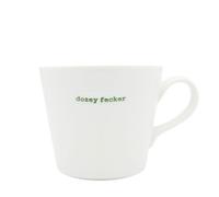 Keith Brymer Jones - Gamma di parole irlandesi - Tazza bianca in ceramica standard - dozey fecker - 350 ml - In confezione regalo