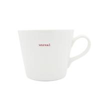 Keith Brymer Jones - Gamma di parole irlandesi - Tazza bianca in ceramica standard - Irreale - 350 ml - In confezione regalo