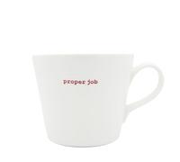Keith Brymer Jones - Gamma di parole - Tazza standard in ceramica bianca - Lavoro corretto - 350ml - In confezione regalo