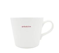Keith Brymer Jones - Gamma irlandese Rude Word - Tazza standard in ceramica bianca - gobshite - 350ml - In confezione regalo