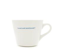 Keith Brymer Jones 'Stanco e Emotional.' Secchio Tazza, l, Colore Bianco