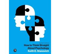 Keith E. Stanov How to Think Straight About Psychology, (Rilegatura flessibile)