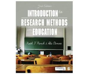 Keith F Punch Alis E. Oan Introduction to Research Methods in Educat (Tascabile)