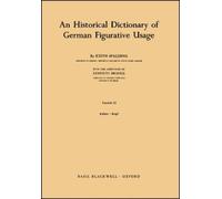 Keith Spalding An Historical Dictionary of German Figurative Usage, (Tascabile)