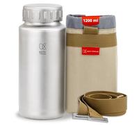 Keith Titan Borraccia sportiva - Borraccia in metallo a tenuta stagna e isolata con coperchio termoisolante per escursioni, palestra e avventure all'aria aperta, borraccia termica 550ml (1200 Ml)