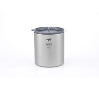 Keith Titanium - Tazza a doppia parete, 600 ml, con coperchio, leggera, isolata per avventure all'aperto e uso quotidiano