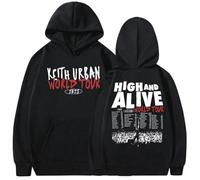 Keith Urban High And Alive World Tour Album Autunno Inverno Uomo Donna Rock Hip Hop Gotico Felpa Vintage Cotone Felpa con Cappuccio