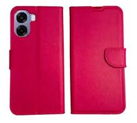 KEJI Cover a Libro in Pelle per OPPO A6X/A6k/A6T 4G (fuscia)