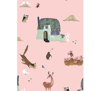 KEK Amsterdam Carta da parati Forest Animals - Pink