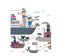 KEK Amsterdam Carta da parati panoramica Holland America Line - Multicolor - 3.896m Breite