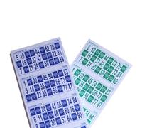 KEKA 1.200 Cartoni Bingo Pack Risparmio!! (1 Serie di 600 blu+1serie di 600 verdi) per set di 90 palline