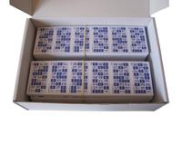 KEKA 3.600 Cartelle tombola Colore Blu, 6 series complete di 600 carte da Bingo, Confezione Risparmio numeri tombola, Cartoni Bingo