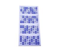 KEKA 48 Cartoni Bingo Extra Large con Numeri Grandi e cartoncino spesso da 240 g/m2