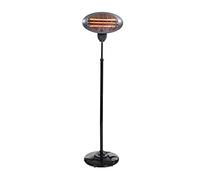Kekai Stufa al quarzo per esterno 2000 W Terrace con altezza regolabile 120-210 cm con 3 tubi radianti