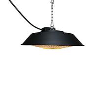 Kekai Stufa Elettrica Infrarossi Alogena 1500W per Interni e Esterni Standard Design a Soffitto 42,5x42,5x12 cm