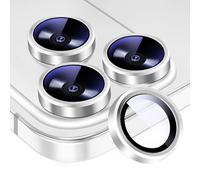 KEKBOXQ 3×2 Pack Pellicola Fotocamera per i-Phone 17 Pro e i-Phone 17 Pro Max, 9H Vetro Temperato, Antigraffio, HD Chiaro,Camera Protection Cover, Protezione fotocamera i-phone 17 promax, Argento