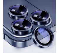 KEKBOXQ 3×2 Pack Pellicola Fotocamera per iPhone 17 Pro, 9H Vetro Temperato, Antigraffio, HD Chiaro,Camera Protection Cover, Protezione fotocamera per iphone 17 ProMax accessori copri, Blu