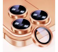 KEKBOXQ 3×2 Pack Pellicola Fotocamera per iPhone 17 Pro, 9H Vetro Temperato, Antigraffio, HD Chiaro,Camera Protection Cover, Protezione fotocamera per iphone 17 ProMax accessori copri, arancione