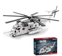 KeKeDuo CH-53 Sea Stallion Trasporto Elicottero Gioco di Costruzione, 1/35 MOC Militare Aereo Modellino Blocchi di Costruzione Compatibile con Grandi Marche