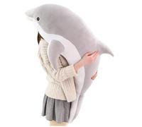 Kekeso Giocattoli Di Peluche Delfino Giocattoli Morbidi Di Peluche Che Abbracciano Il Cuscino Bambole Delfino Per Le Ragazze Dei Bambini Che Dormono Cuscino Regalo (120cm/47.24in, Grigio)