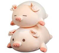 Kekeso Simpatico Maiale Farcito Giocattoli di Peluche Morbido Grasso Maiale Peluche che Abbraccia Cuscino Piggy Animale Bambola Giocattolo Regali per I Bambini (60cm, Small Eyes)