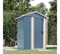 Keketa Capanno da Giardino Attrezzi da Giardino Casetta Attrezzi Giardino Casette da Giardino Capanno degli Attrezzi Porta Attrezzi da Giardino Grigio 126x97,5x177 cm Acciaio Zincato