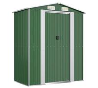 Keketa Capanno da Giardino Attrezzi da Giardino Casetta Attrezzi Giardino Casette da Giardino Capanno degli Attrezzi Porta Attrezzi da Giardino Verde 192x108x223 cm in Acciaio Zincato