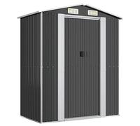 Keketa Capanno da Giardino Casetta Attrezzi Giardino Casetta da Giardino in Lamiera Casetta da Giardino Capanno Attrezzi da Giardino Attrezzi Giardino Antracite 192x108x223 cm in Acciaio Zincato