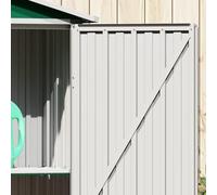 Keketa Capanno da Giardino Attrezzi da Giardino Casetta Attrezzi Giardino Casette da Giardino Capanno degli Attrezzi Porta Attrezzi da Giardino Verde 107,5x46x183 cm in Acciaio Zincato