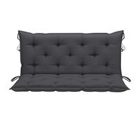 Keketa Cuscino per dondolo Hollywood, cuscino per panca da giardino, cuscino per panchina, cuscino per schienale, cuscino per altalena da giardino, colore antracite, 120 cm