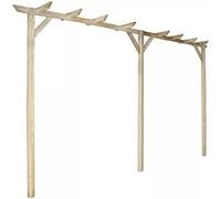 Keketa Pergolato da Giardino,Pergola,Pergolato,Pergole per Esterno,Pergola Legno,Pergole Addossate per Esterno,Gazebo da Giardino,Gazebo Legno per Esterno 400x40x205 cm in Legno