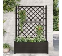 Keketa Traliccio Grigliato Spalliera da Esterno 100x43x142 cm Polipropilene Antracite