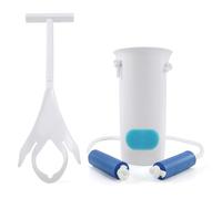 KEKOY Kit Infila Calze per Anziani, 2 Pezzi, Grande Aiuto per Mettere e Togliere Calze, Ideale per Dopo Operazione all'Anca, Anziani, Donne Incinte e Persone con Mobilità Ridotta (Blu 10,2 cm)