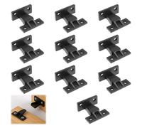 Keku, 10 clip a pressione per pannello, in ABS, a montaggio rapido, per pannelli da bagno, clip per zoccolo della cucina, per armadi da cucina, armadi, pannelli da bagno, letti e tavoli, connettori